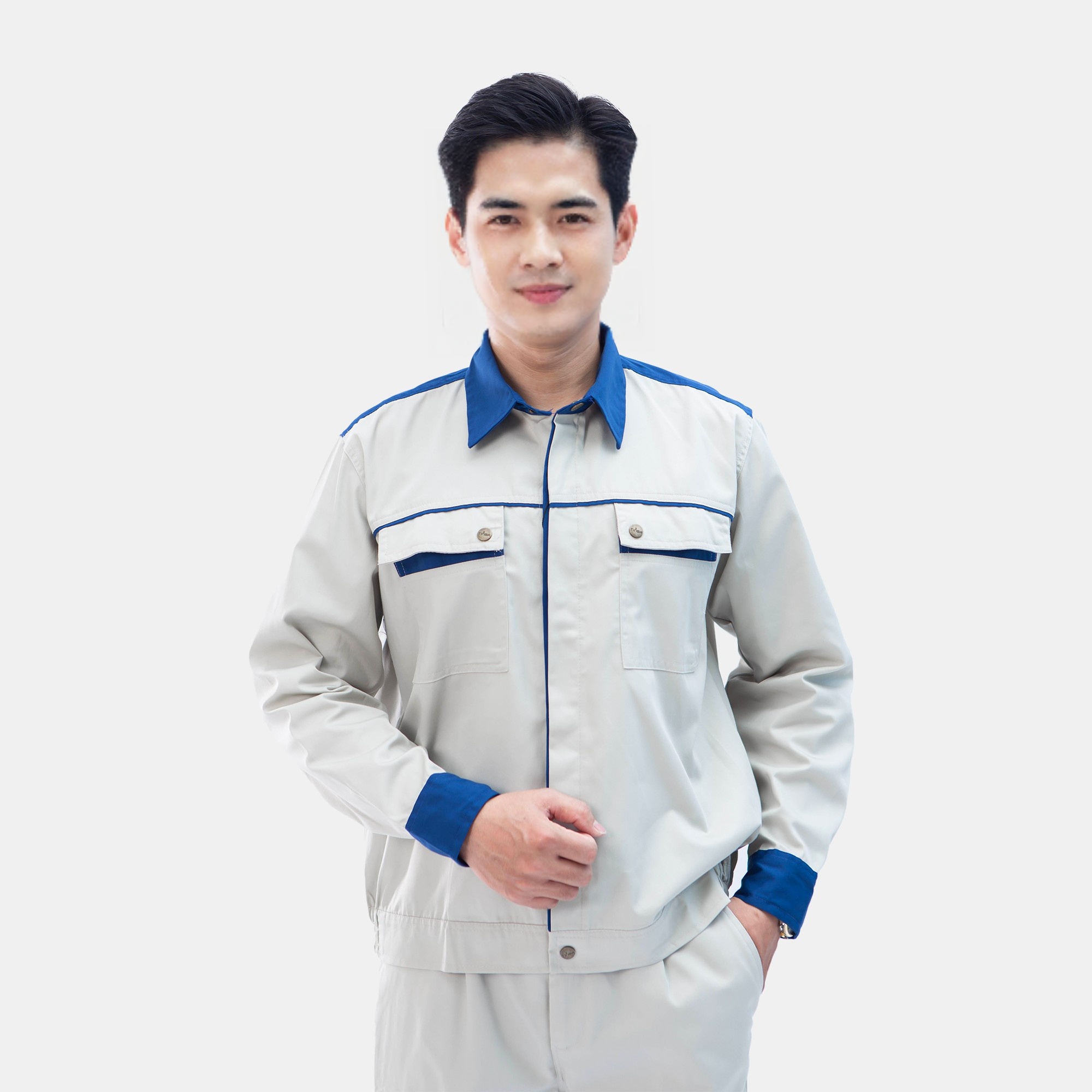 Quần áo bảo hộ lao động Evinz AV01 cho kỹ sư kỹ thuật, công nhân