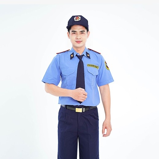Áo bảo vệ ngắn tay dáng suông sơ vin vài kate ford siêu bền màu xanh BH04A
