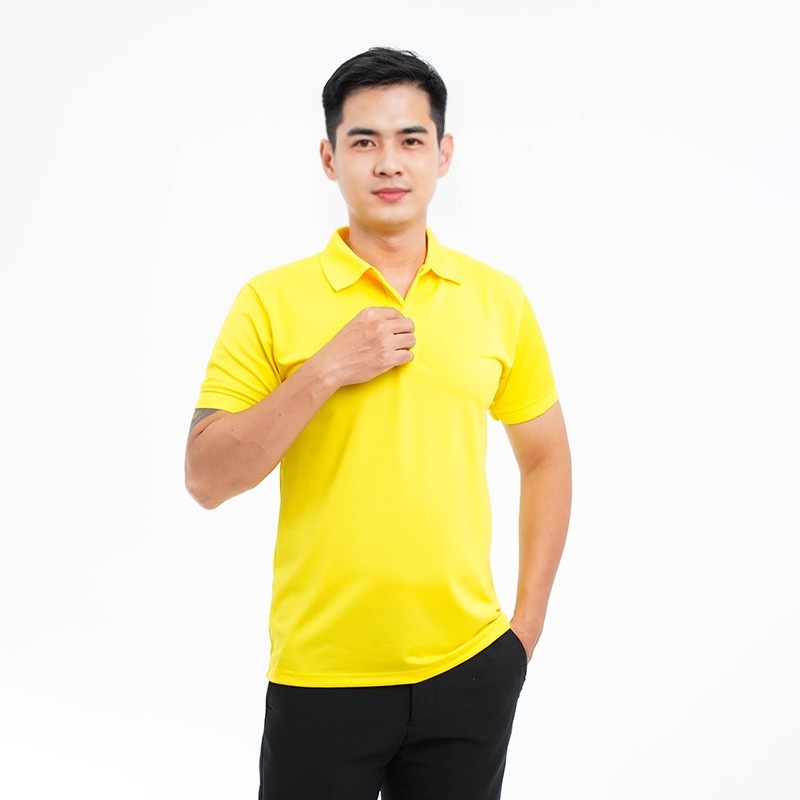 Áo phông đồng phục màu vàng P11