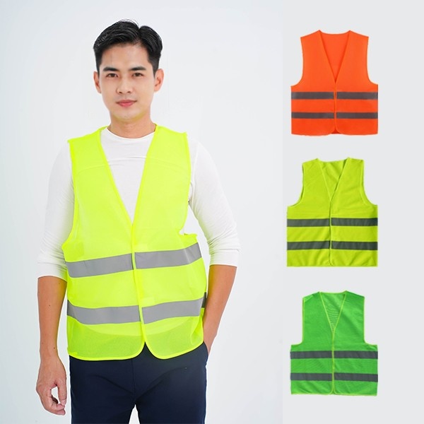 Áo gile phản quang vải lưới cao cấp AV31