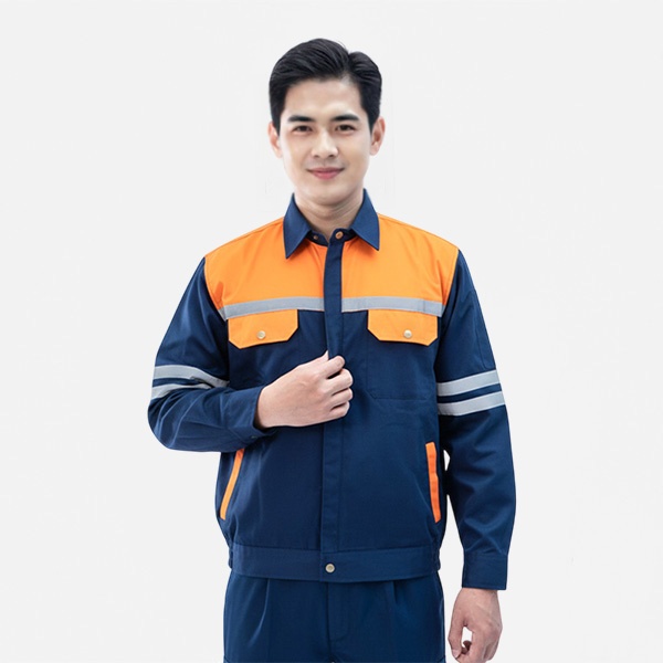 Đồng phục bảo hộ lao động Evinz AV48 phản quang cao cấp cho kỹ sư, nhân viên kỹ thuật, công nhân