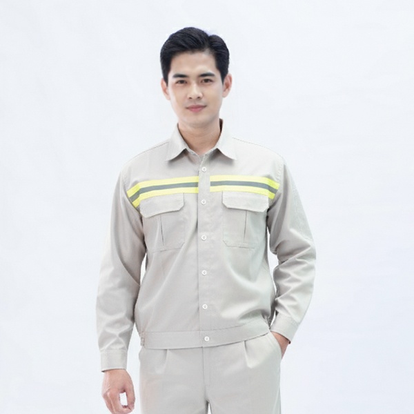 Đồng phục bảo hộ lao động Evinz AV49 thiết kế chuyên nghiệp cho kỹ sư, nhân viên kỹ thuật, công nhân