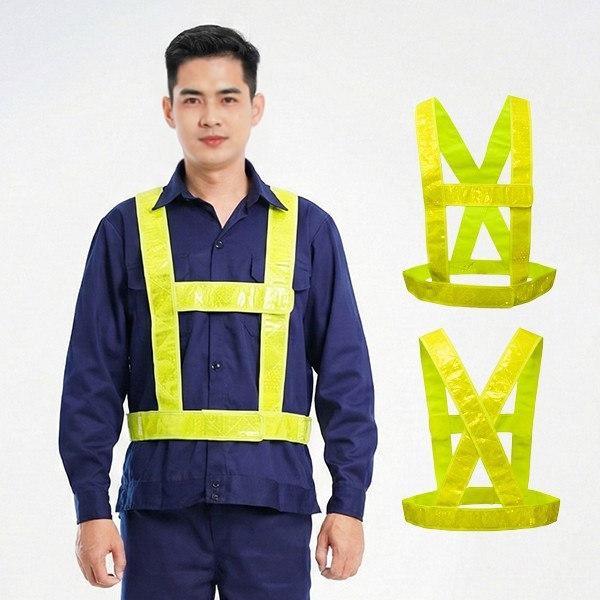 Áo bảo hộ phản quang dạng dây giá rẻ, dễ dùng AV80