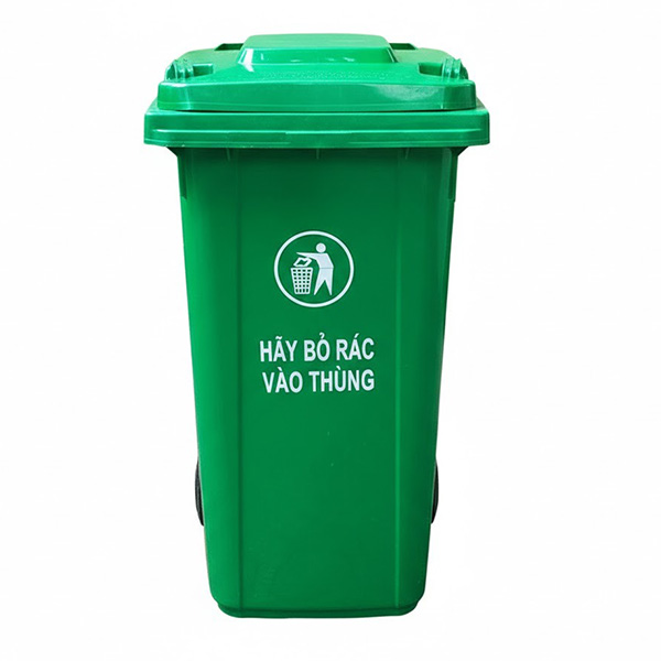 Thùng rác nhựa HDPE 100L có bánh xe R106