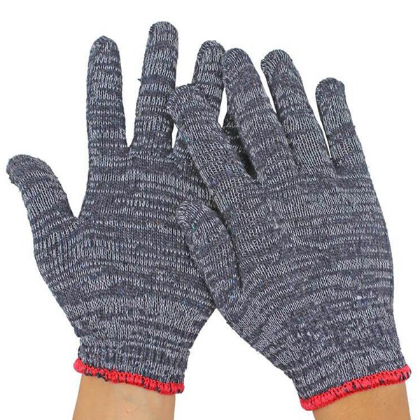 Găng tay sợi len màu muối tiêu 45g T107
